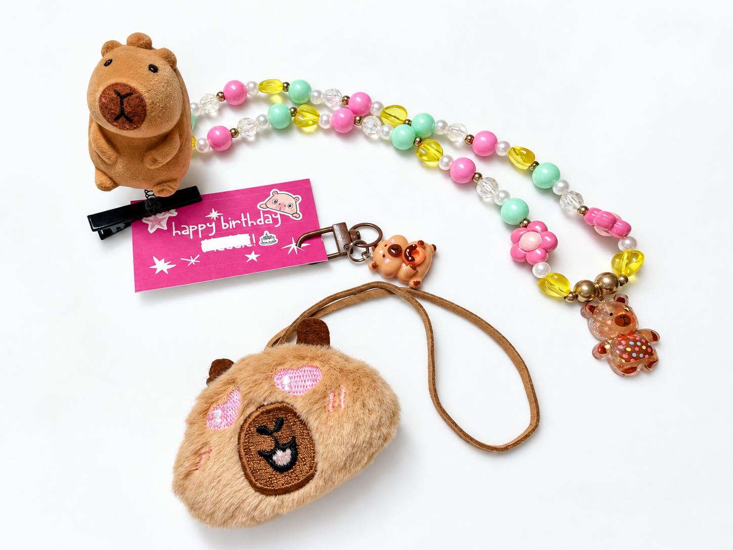 Capybara themed goodies